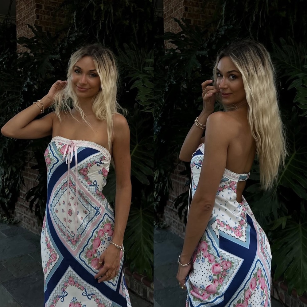 For Love And Lemons Daisy Mae Strapless midi slip dress - Picture 5 of 16
